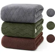 3 Pack Bath Towels Ultra Soft Bath Towel Set, Highly Absorbent Quick Drying Microfiber Towels for Bathrooms, Hotel,Kitchen, Gym, and Spa