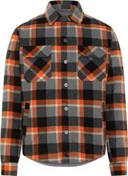 Rokker Memphis, shirt/textile jacket , color: Orange/Beige/Black , size: 4XL