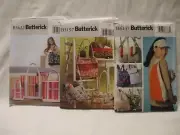 Butterick Patterns Bags, Utility Bags, Visor, Totes 3 Variety