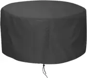 Fire Pit Cover, 48 inch Cover for 42-48 inch Round Firepit, Waterproof Windproof