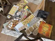 Lot of Scrapbooking Junk Journaling Supplies Embellishments