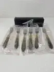 BUGATTI FLATWARE BY VIETRI ANTIQUE 6 PC PLACE FORK ONYX GOLD CLASSIC
