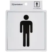 Sandleford Male Symbol Self-adhesive Sign