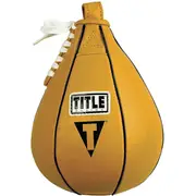 Title Boxing Leather Speed Bag - XS - Yellow - (5" x 8") XS (5" x 8")