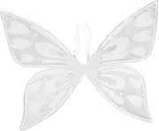 Gadpiparty Fairy Cosplay Wing Costume Accessory Adult Fairy Wing Cosplay Fairy Wing Costume Wing Women Cosplay Wing Prop Fairy Wing for Adults Fairy Wing Cosplay White Flash Organza Apparel
