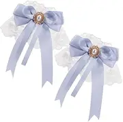 [LIFKOME] Romantic Lace Wrist Cuffs Bow Lolita Lace Hand Sleeves for Fashion Enthusiasts