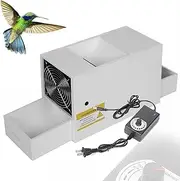 Grain Cleaning Winnower Machine, Birds Feed Grain Blowing Machine, Wind Power Can Be Adjusted, Double Drawer Design at The Bottom for Millet, Miscellaneous Grains, Melon Seeds, 14.6cmx12cmx6cm