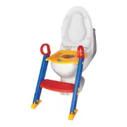 Potty Training Seat Step Stool Ladder, Kids Boys Girls Toilet Loo Childrens Red
