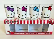 Hello Kitty Faces 1.5-Ounce Mini Shot Glasses Glassware Set of 4