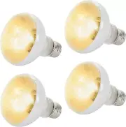 CALPALMY (4-Pack Reptile Heat Lamp Bulbs 50W - UVA Daylight Basking Light Bulbs