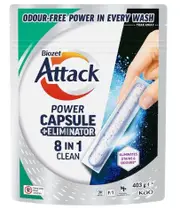 Biozet Attack Power Capsule Plus Eliminator 8-In-1 Clean 30 pack 403g