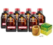 7L Motul 8100 X-MAX 0W-40 Mann Filter Engine Motor Oil Kit E90 328i 3.0 N51 N52 (for: BMW)