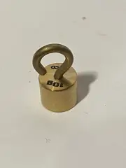 Single Hooked Weight Brass 10 grams (0.022 Lbs.) Eisco Labs
