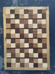 All Handmade Reversible Wood Cutting Board - Walnut, Maple & Oak
