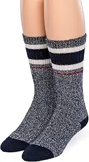 [WARRIOR ALPACA SOCKS] Unisex, Thermal 60% Alpaca Wool Ragg Socks for Winter & Outdoor Hiking - Old School Athletic