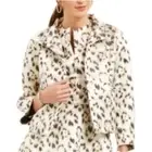 Natori Size Large Gold Metallic Leopard Print Lined Open Front Cardigan Jacket