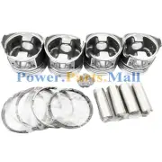 4pcs Piston & Ring Set Kit For Mitsubishi 4DR7 Engine