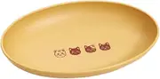Tanaka Chopstick Shop Chaton Plate Microwave Safe Dishes Dishes Dishes Children's Stylish Made in Japan Dishwasher Plastic Pasta Plate Oval Curry Plate Small Pasta Plate Cat Goods Present Gift