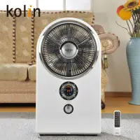 在飛比找momo購物網優惠-【Kolin 歌林】福利品-12吋時尚遙控霧化扇/電風扇/循