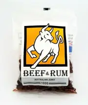 Australian Bullbar Beef & Rum Jerky 5x 100g Healthy Handcrafted Protein Low Carb