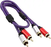 Parliky RCA Audio Cable Male to Male Stereo Connection for Tv Sound Systems and Amplifiers Compact and Durable Design for Car Audio and Home Entertainment Systems