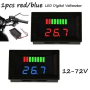 New Practical LED Digital Voltmeter 12V-72V Display For Car Lithium Batteries