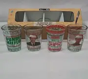 The Office Shot Glasses Pack of 4 Christmas Dunder Mifflin Dwight Michael NEW