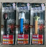 Pez Star Wars 2012 NIB Yoda Darth Maul R2D2 Dispensers Unopened w/ Candy