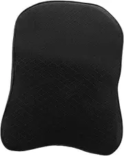 Memory Foam Car Pillow Universal Fit for Car Seat Office Chair Travel Adjustable Height Black Neck Support Pillow