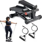 Efficient Home Mini Stepper - Full Body Cardio with Adjustable Resistance Bands