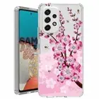 For Samsung Galaxy A23 5g A52 A53 TPU Case Cover+Glass(Cherry and Bees)