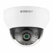 Hanwha QNV-7012R Series 4MP IR Vandal IP Dome Camera, 2.8mm Lens, White