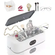 Ultrasonic Jewelry Cleaner Sonic Wave Jewelry Cleaning Machine 3Level Timer V6Y3