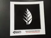 DECIDUOUS BREWING CO Auroral New Hampshire leaf STICKER decal craft beer brewery