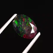 Black Opal,Ethiopian Opal,Faceted Opal ,Fire Opal,Natural Loose Gemstone 1 CT