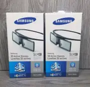 Samsung Active 3D Glasses 2 Pairs Of SSG-4100GB For Smart TV Factory New