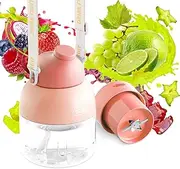 [ATCROSS] Portable Blender-Personal Blender USB Rechargeable for Shakes and Smoothies Mini Blender Smoothie Maker on the Go Blender Cup with 10 Blades 16Oz Small Fruit Blender Home Travel Sports Gym