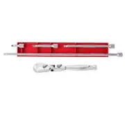 Milwaukee 1/4 in. Drive 6 in. Flex Head Ratchet with 1/4 in. Drive Extension Set