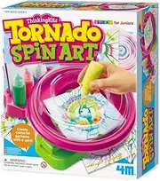 4M ThinkingKits Tornado Spin Art, Hand-Powered Machine, Colour Pattern Possibilities, Simple Assembly, Learn STEAM Principles, Inspires Creativity, Art and Craft Toy