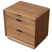 VI Galway Solid Timber 3 Drawer Bedside Table
