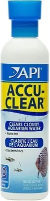 API Accu Clear 237ml Clears Cloudy Aquarium Clean Fish Tank Water