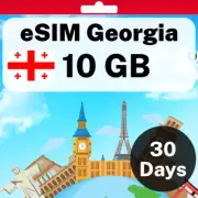eSIM Georgia - 10 GB - 30 Days - Travel eSIM | QR code activation