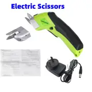 Rechargeable Electric Scissors Tailors Cutter Cordless Cloth Fabric Cutting Kit