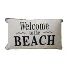 LVD Cushion Welcome Beach Throw Pillow Home/Lounge Decor 30x50cm Rectangle