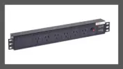 1RU 6 Way 15A GPO 19" Rack Mount PDU Power Rail | 15 AMP Power Board