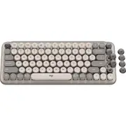 Logitech POP Keys Wireless Mechanical Emoji Keyboard (Mist Sand)