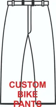 CUSTOM OLD SCHOOL BIKE PANTS CLASSIC BMX PANTS RACE BIKE BMX CUSTOMIZED