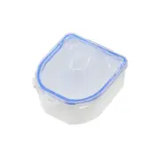 2 Pcs Nail Spa Bowl Professional Double Layer Soak Off Warm Nail Soak Bowl Manicure Tool blue