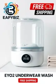 Portable Mini Underwear Washer Machine 5-Min Quick Wash USB Laundry Cleaner