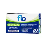 Flo Sinus Wash Refill Pack Non-medicated Nasal Congestion Treatment 20 Sachets